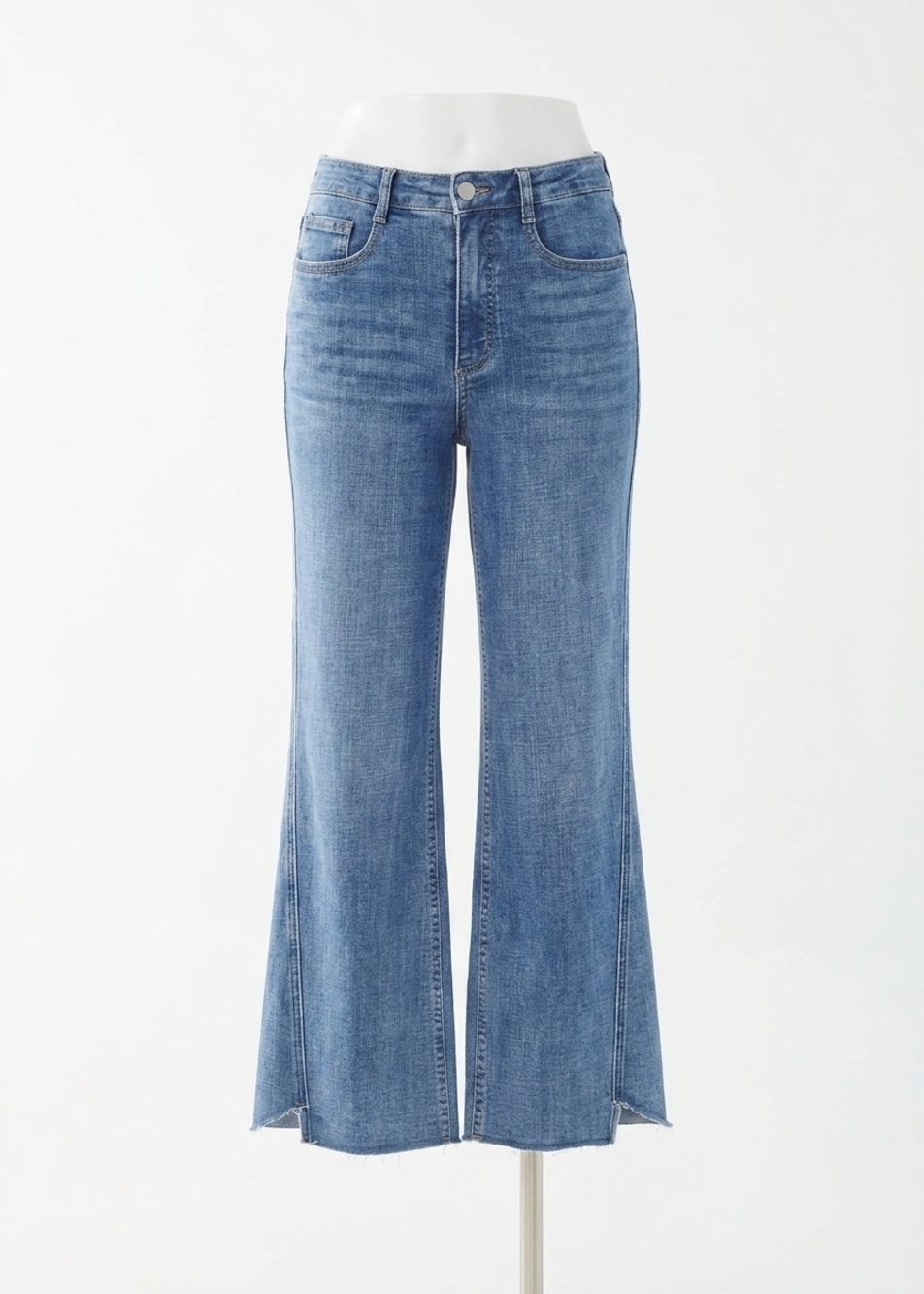 NEW FDJ suzanne wide ankle denim jeans in indigo